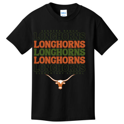 Youth Longhorns Stacked Tee Thumbnail
