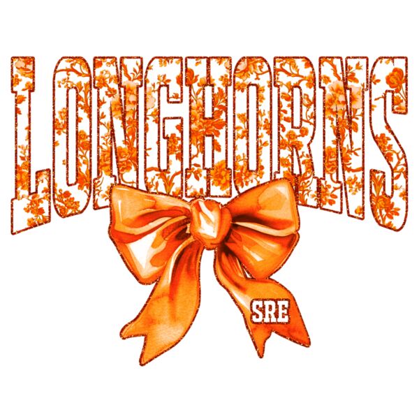 Orange Flower Bow Thumbnail